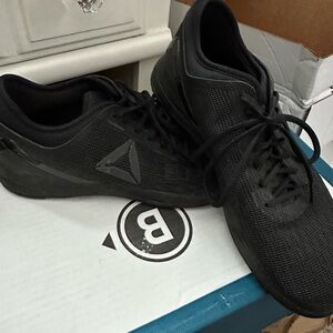 Reebok Black Mesh Low-Profile Training Sneakers